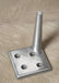 Borsari Aluminium Ottoman Legs 10cm Tall - Brushed Matt