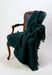 New Zealand Mohair Throw Windermere mohair Bottle Green