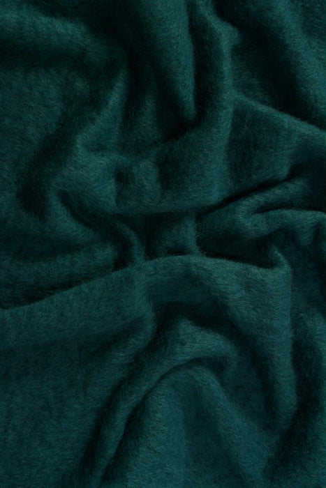 New Zealand mohair throw Bottle Green