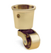 35mm round brass caster wheels for furniture