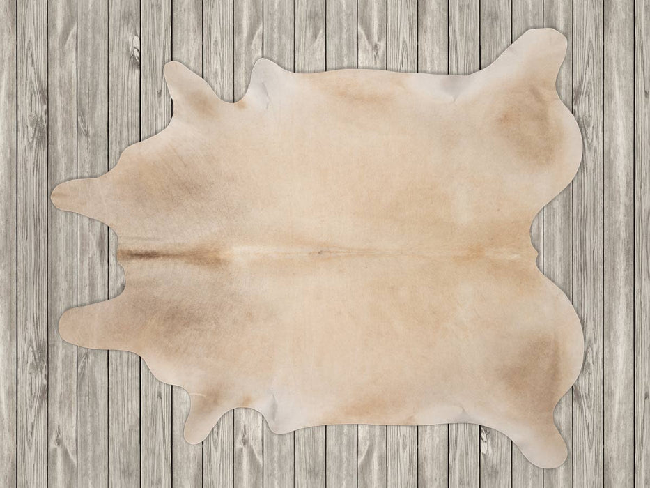 Cowhide Rug Pearl Beige