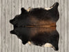 Cowhide Rug Wood Brown White