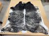 Exotic cowhide rug rare black sand