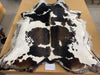 A lovely chocolate brown and white cowhide rug COW3210 