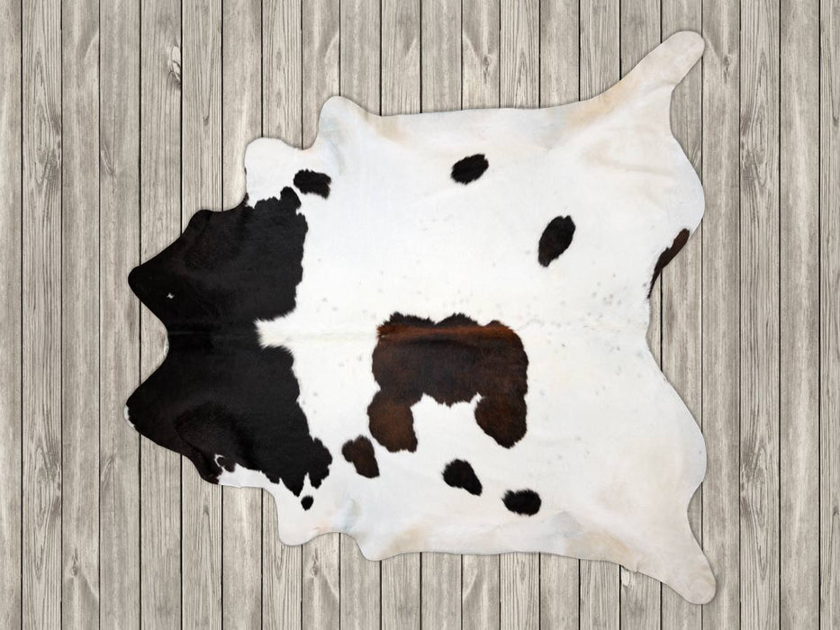 Cowhide Rug Chocolate Tri-colour