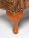 Mahogany stain on wood leg