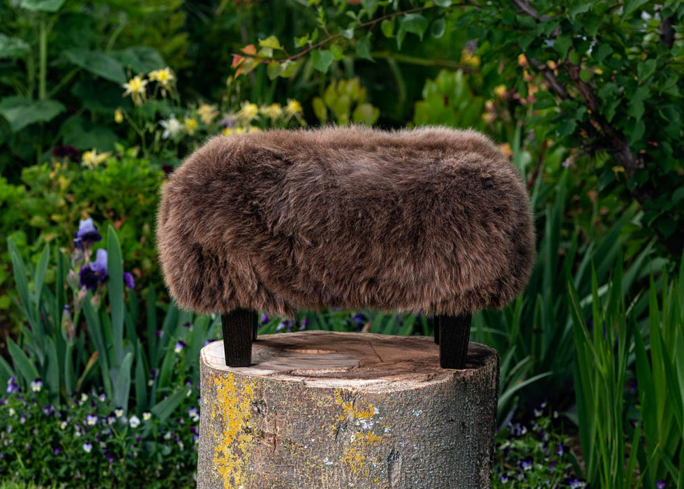 Sheepskin footstool NZ