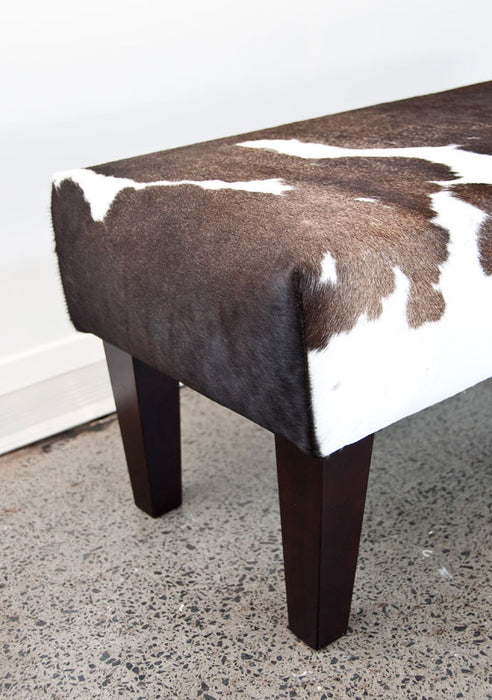 Texas cowhide bench seat furniture by Gorgeous Creatures