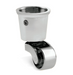 Chrome round caster wheels for furniture 35mm