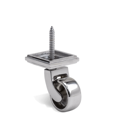 Caster Wheels 4.5cm - Silver Chrome