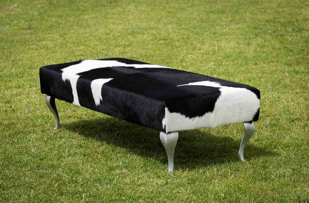 Cowhide bench seat ottoman Australia