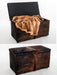 Storage ottoman in cowhide by Gorgeous Creatures