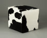 Black and white cube stools