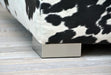 Deco Ottoman Feet 4cm Tall - Stainless Steel with Wood Block