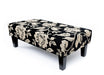 Floral fabric ottoman made in New Zealand