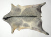 Goatskin rug grey and white #015