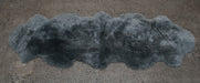 Grey Longwool Double Sheepskin Rug