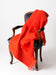 Mohair Blanket Australia - Windermere Hibiscus Orange Mohair Throw Blanket