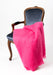 Windermere hot pink mohair chair throw