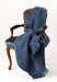 Mohair Throw Blanket NZ Indigo Blue 