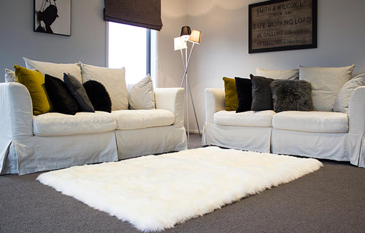 Australia Sheepskin Rug – Ivory Wool Rectangle 