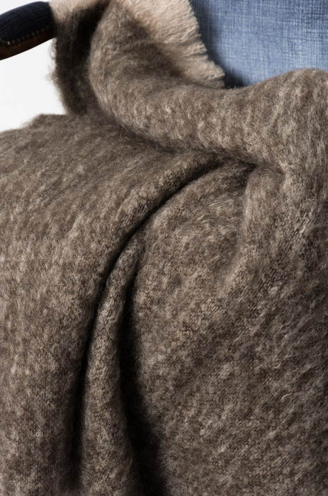 Mohair Throw NZ Kiwi Brown 