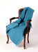 Windermere Lake Blue Mohair Chair Throw