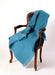Mohair Throw Blanket NZ - Lake Blue