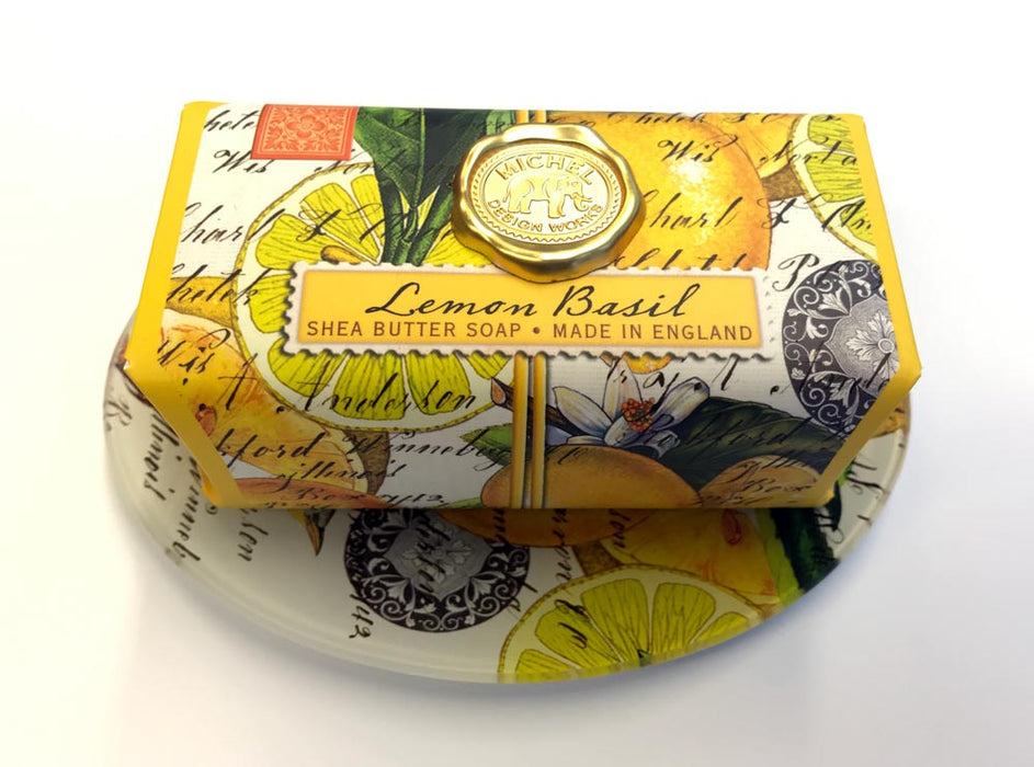 Lemon Basil Soap & Soap Dish Gift Set