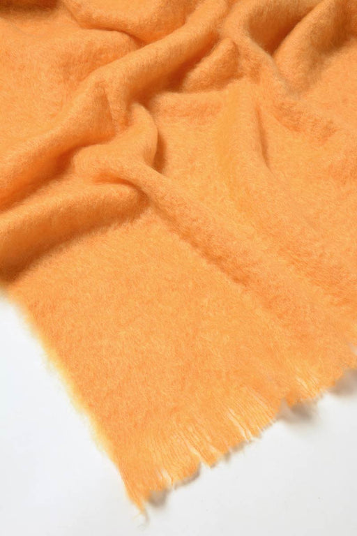 Windermere Mango Orange Mohair Throw Blanket
