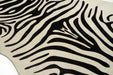 Mini zebra cowhide rug 003