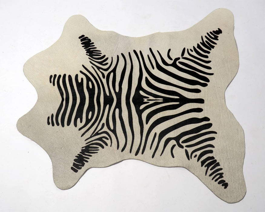 Mini zebra cowhide rug 003