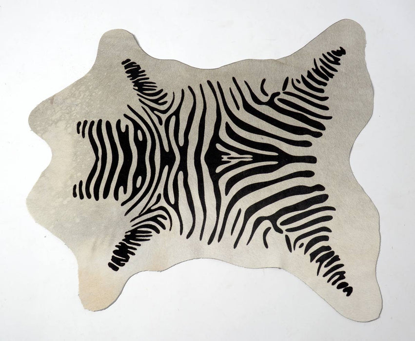 Mini zebra cowhide rug 004