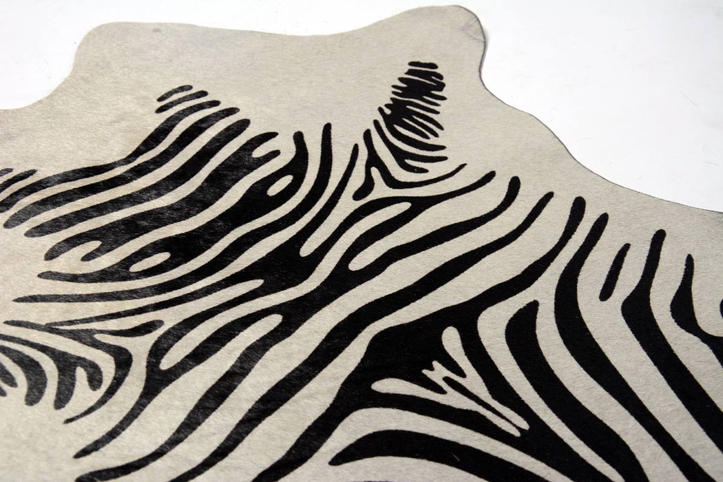 Mini zebra cowhide rug 005