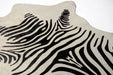 Mini zebra cowhide rug 005