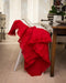 Windermere scarlet red mohair throw blanket