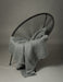 Slate Grey Mohair Chair Throw