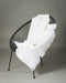 Dove White Mohair Throw Blanket