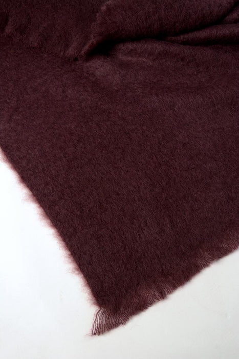 Windermere Mulberry Wine Mohair Chair Throw