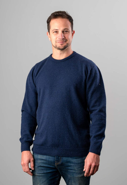 Twilight men's possum merino wool crew neck sweater