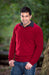 Red Men's Possum Merino Wool Sweater - NB121