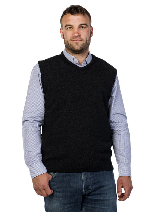 Mens possum merino wool vest