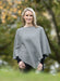 Silver possum merino wool poncho cape Native World