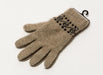 Koru glove flax beige possum merino wool gloves