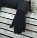 Native World Black Plain Unisex Gloves Possum Merino Wool - NX100