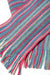NX378 Peony pink blue wool scarf