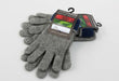Native World Silver Women's Two Tone Gloves Possum Merino Wool - NX688