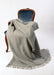 Grey wool blanket NZ wool Nevis ash 