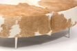 Oval ottoman legs close up