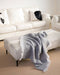Mohair Throw NZ Pewter Grey